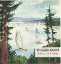 Westfalen 1955 - Westfälische Stauseen - Faltblatt mit 9 Abbildungen