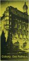 Coburg - Rathaus - Faltblatt mit 4 Abbildungen