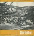 Gießübel 60er Jahre - Faltblatt mit 10 Abbildungen