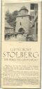 Stolberg im Südharz 20er Jahre - Faltblatt mit 9 Abbildungen