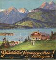 Südbayern 1936 - 36 Seiten Beschreibung der einzelnen Landschaften