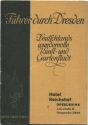 ührer durch Dresden 30er Jahre - 32 Seiten mit 11 Abbildungen