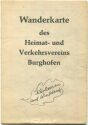 Burghofen - Wanderkarte des Heimat- und Verkehrsvereins 60er Jahre