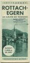 Rottach-Egern 1934 - Faltblatt mit 15 Abbildungen