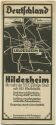 Hildesheim 30er Jahre - Faltblatt mit 14 Abbildungen