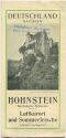 Hohnstein 30er Jahre - Faltblatt mit 9 Abbildungen