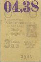 Berlin S-Bahn - Arbeiterwochenkarte 04. 1938