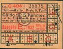 Alte Fahrkarte BVG - Historischer Fahrschein Berlin