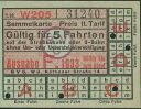 Alte Fahrkarte BVG - Historischer Fahrschein Berlin