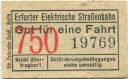 Erfurt - Erfurter Elektrische Strassenbahn - Fahrschein