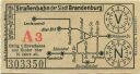 Stadt Brandenburg - Strassenbahn der Stadt Brandenburg - Fahrschein