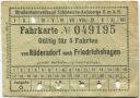 Schöneiche Kalkberge - Strassenbahnverband Schöneiche-Kalkberge GmbH - Fahrkarte