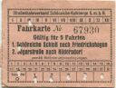 Schöneiche Kalkberge - Strassenbahnverband Schöneiche-Kalkberge GmbH - Fahrkarte