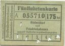 Schöneiche Kalkberge - Strassenbahnverband Schöneiche-Kalkberge - Fünffahrtenkarte