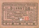 Schöneiche Kalkberge - Schöneicher und Kalkberger Strassenbahn - Fahrschein