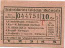 Schöneiche Kalkberge - Schöneicher und Kalkberger Strassenbahn - Fahrschein