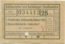 Schöneiche Kalkberge - Schöneicher und Kalkberger Strassenbahn - Fahrschein