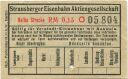 Strausberg - Strausberger Eisenbahn Aktiengesellschaft - Fahrschein