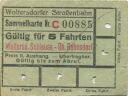 Woltersdorf - Woltersdorfer Strassenbahn - Sammelkarte