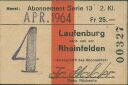 Historische Fahrkarte - SBB - Laufenburg - Rheinfelden