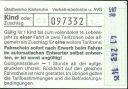 Historische Fahrkarte - Karlsruhe - Stadtwerke Verkehrsbetriebe und AVG