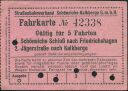 Alter Fahrschein - Schöneiche-Kalkberge - Strassenbahn