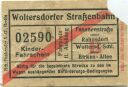 Woltersdorf - Woltersdorfer Strassenbahn - Kinder-Fahrschein