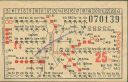 Hannover Überlandwerke und Strassenbahnen Hannover AG - Fahrschein 25Pf.