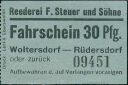 Historischer Fahrschein - Woltersdorf Reederei F. Steuer und Söhne