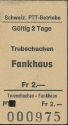 Historische Fahrkarte - Schweizerische PTT-Betriebe - Trubschachen Fankhaus