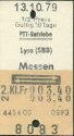 Historische Fahrkarte - Schweizerische PTT-Betriebe - Lyss (SBB) Messen