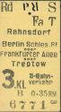 Historische Fahrkarte - Alter Fahrschein - S-Bahn-Karte - Berlin