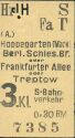 Historische Fahrkarte - Alter Fahrschein - S-Bahn-Karte - Berlin