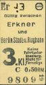 Historische Fahrkarte - Alter Fahrschein - S-Bahn-Karte - Berlin