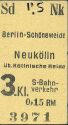 Historische Fahrkarte - Alter Fahrschein - S-Bahn-Karte - Berlin