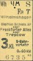 Historische Fahrkarte - Alter Fahrschein - S-Bahn-Karte - Berlin