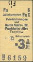 Historische Fahrkarte - Alter Fahrschein - S-Bahn-Karte - Berlin