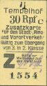 Historische Fahrkarte - Alter Fahrschein - S-Bahn-Karte - Berlin