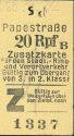 Historische Fahrkarte - Alter Fahrschein - S-Bahn-Karte - Berlin