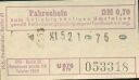Alte Fahrkarte BVG - Historischer Fahrschein Berlin
