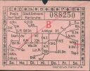 Historische Fahrkarte - Städtisches Bahnamt Karlsruhe