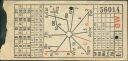 Historische Fahrkarte - Strassenbahn der Stadt Chemnitz