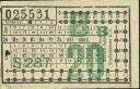 Historische Fahrkarte - Bochum-Gelsenkirchener Strassenbahn AG