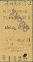 Historische Fahrkarte - Berlin Wannsee Belzig 1941