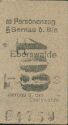 Historische Fahrkarte - Bernau bei Berlin Eberswalde 1947