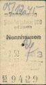 Historische Fahrkarte - Berlin Lehrter Bahnhof Nennhausen 1945