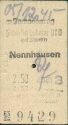 Historische Fahrkarte - Berlin Lehrter Bahnhof Nennhausen 1945