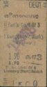 Historische Fahrkarte - Berlin Stettiner Bahnhof Löwenberg (Mark) 1945