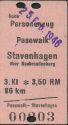 Historische Fahrkarte - Pasewalk Stavenhagen über Neubrandenburg 1946