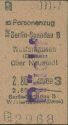 Historische Fahrkarte - Berlin Spandau Wusterhausen (Dosse) über Neustadt 1944